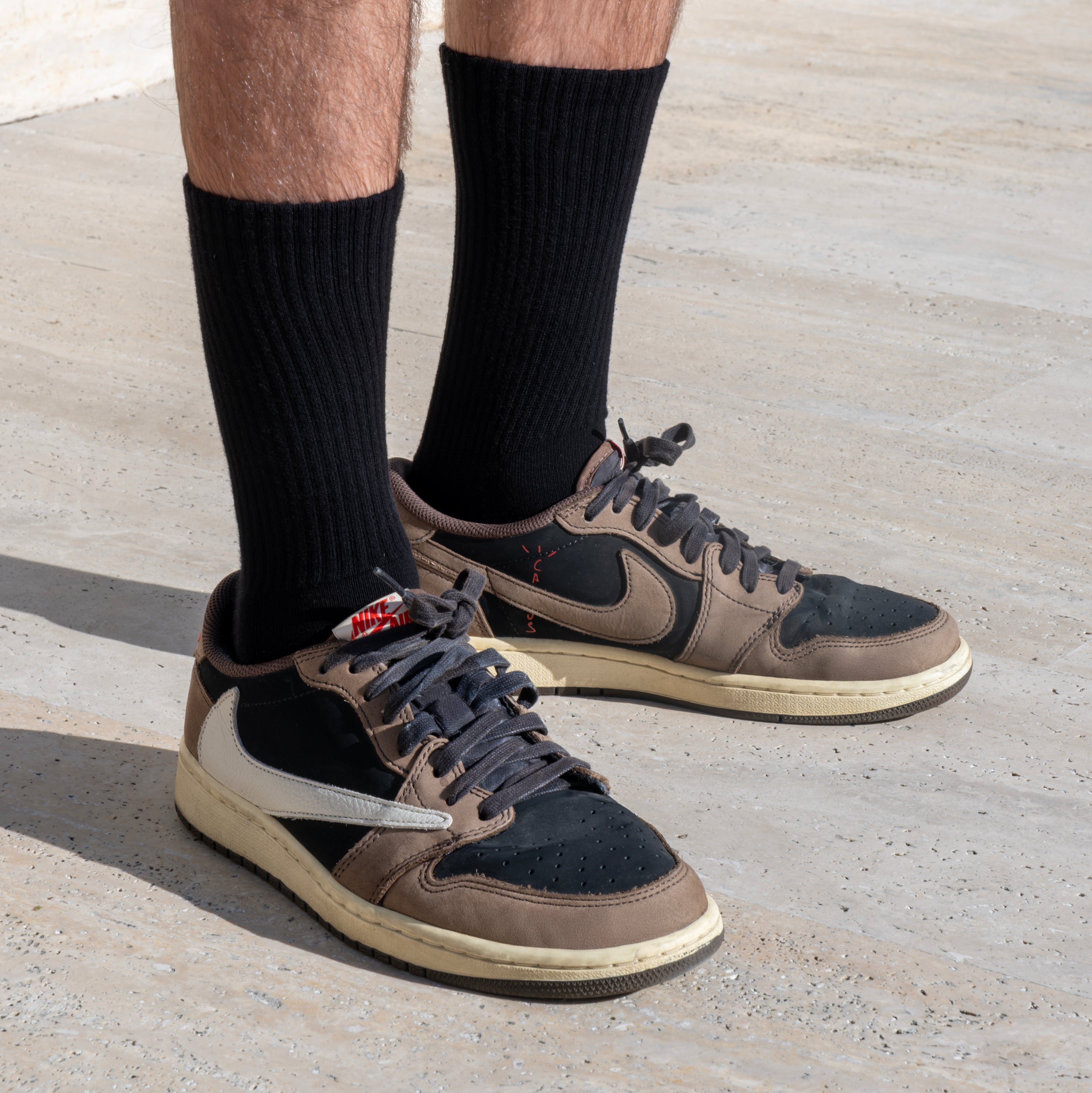 Unicolor Siyah Havlu Çorap