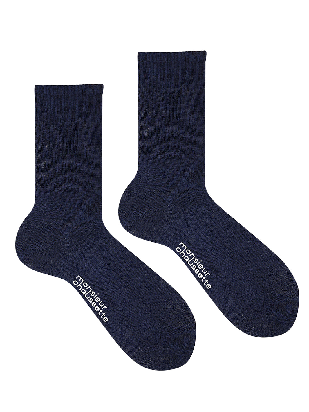 Unicolor-Cloudy Oxford Blue Long Socks