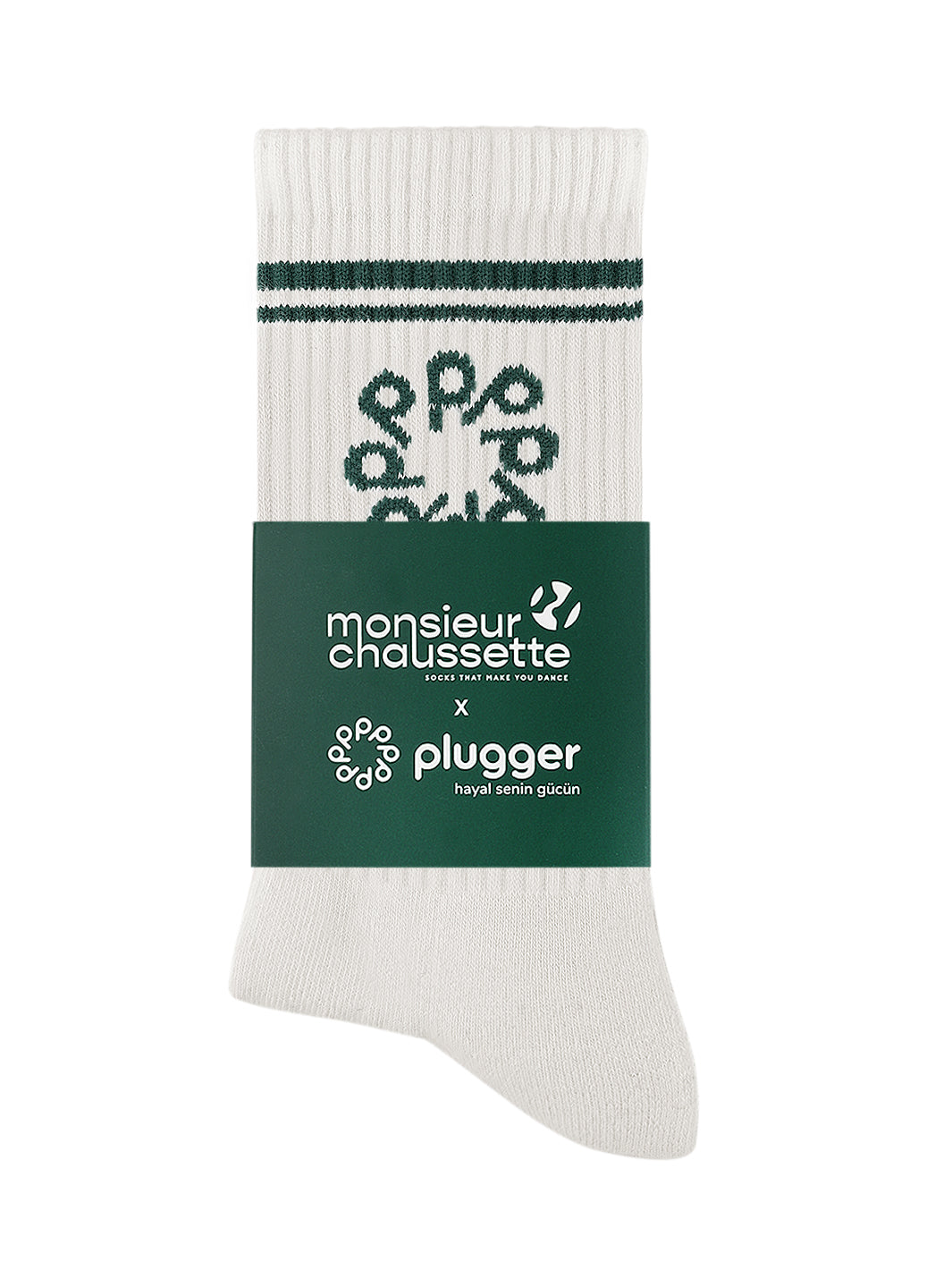 Plugger Community X Monsieur Chaussette - Ecru Stripe Edition