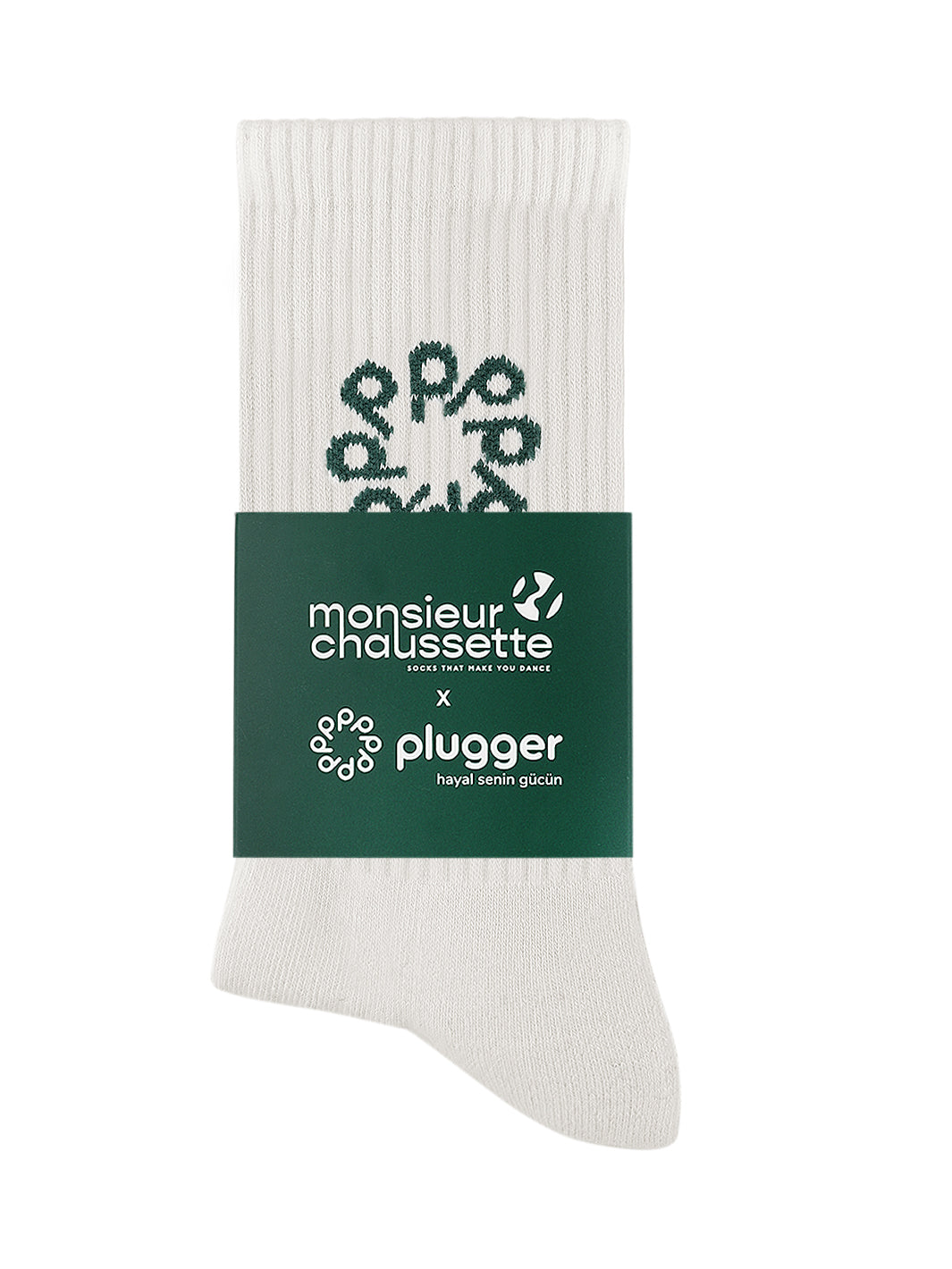 Plugger Community X Monsieur Chaussette - Ecru
