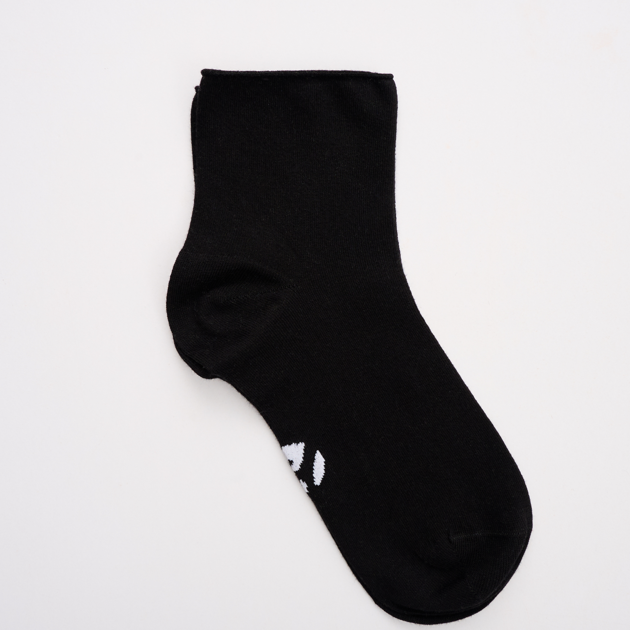 Lastiksiz Siyah Çorap