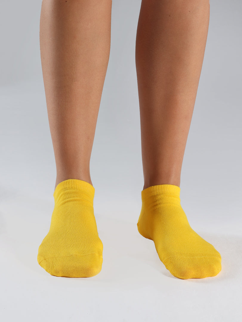 ANKLE SOCKS-YELLOW