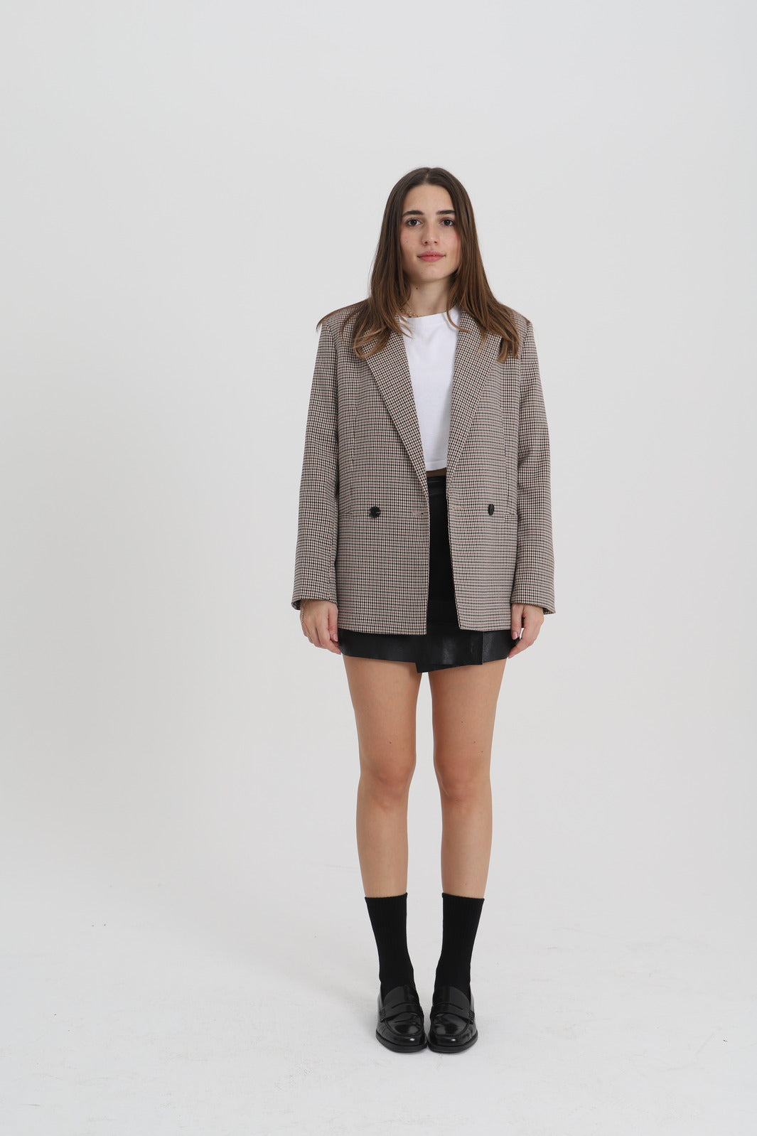 Unıcolor-Black Long Socks