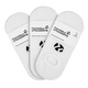 3-PACK NO SHOW WHITE SOCKS