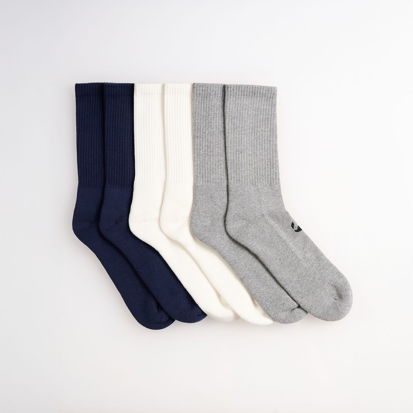 6-Pack Unicolor Regular Havlu Çorap - 2 Lacivert/2 Ekru/2 Gri
