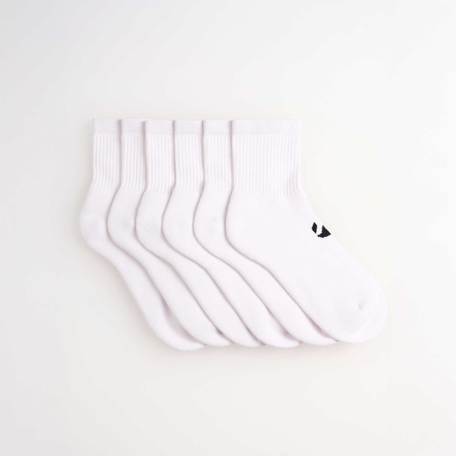 6-Pack Unicolor Havlu Çorap - 6 Beyaz