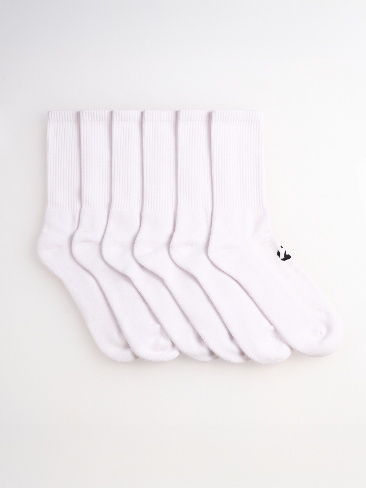 6-Pack Unicolor Regular Havlu Çorap - 6 Beyaz