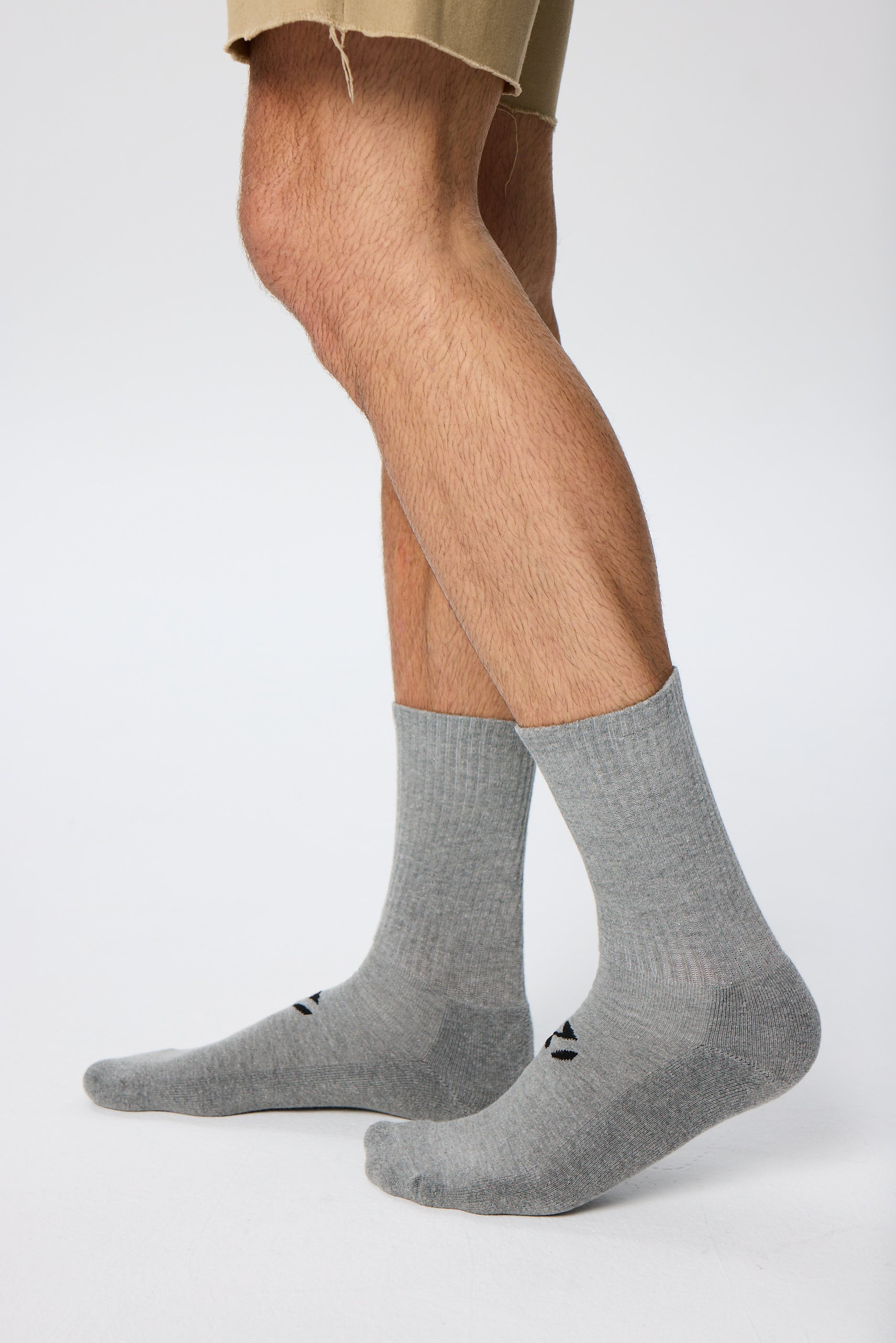 Gri Unicolor Regular Havlu Çorap