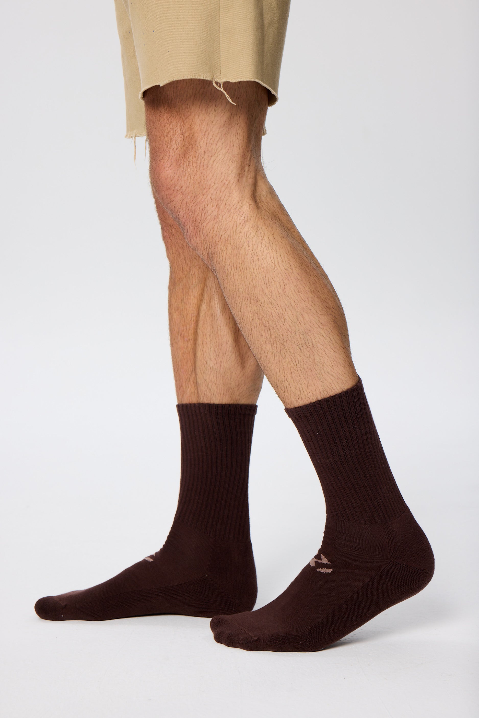 Kahverengi Unicolor Regular Havlu Çorap