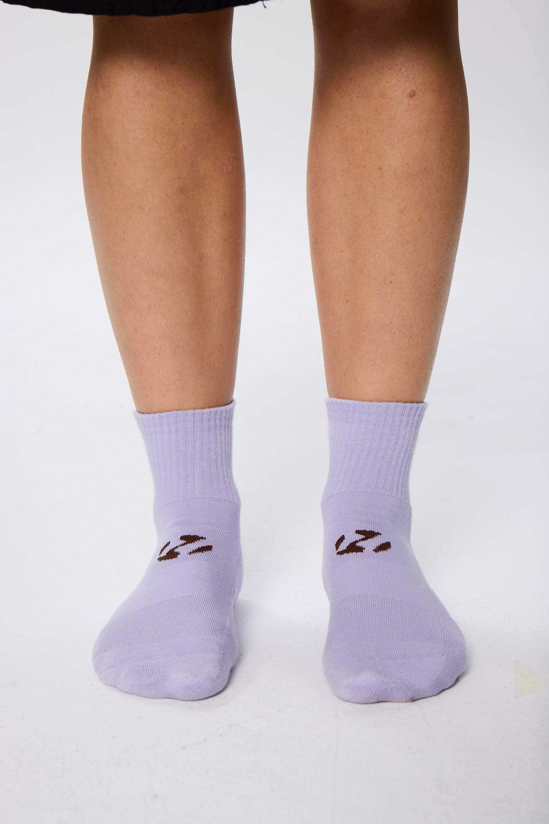 6-Pack Unicolor Quarter Havlu Çorap - 2 Gri/2 Pembe/2 Lila