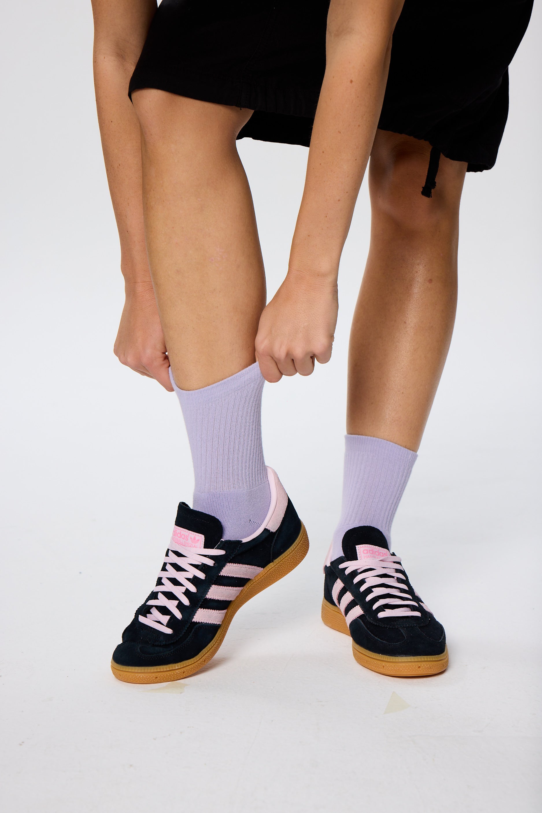 Lila Unicolor Havlu Çorap