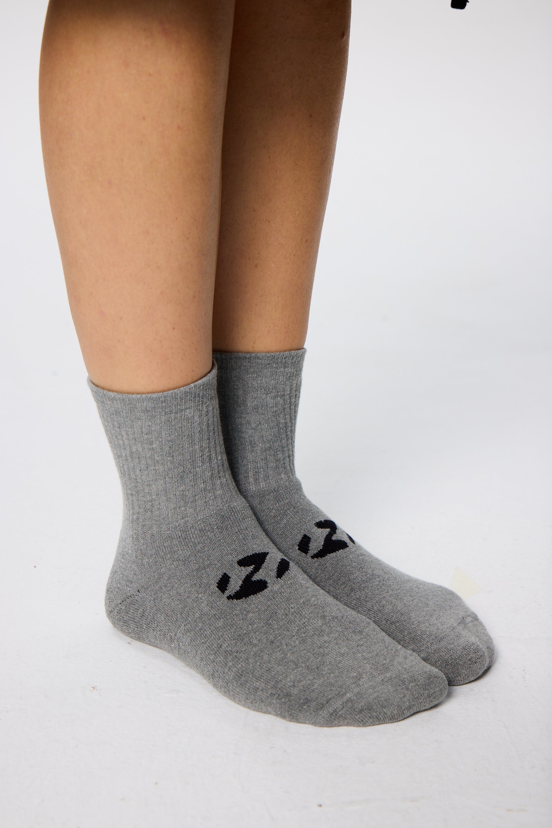 Gri Unicolor Havlu Çorap