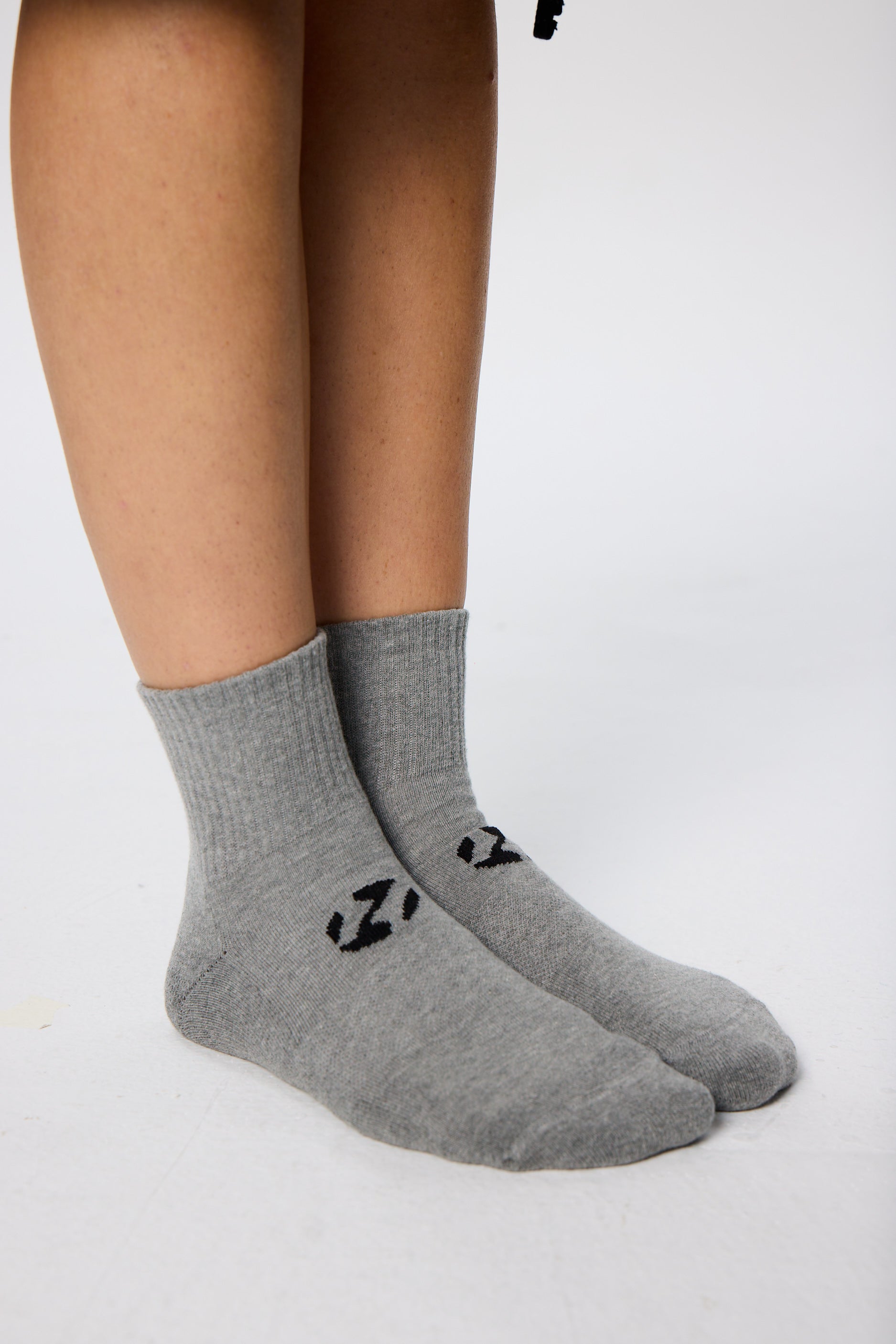 Gri Unicolor Quarter Havlu Çorap