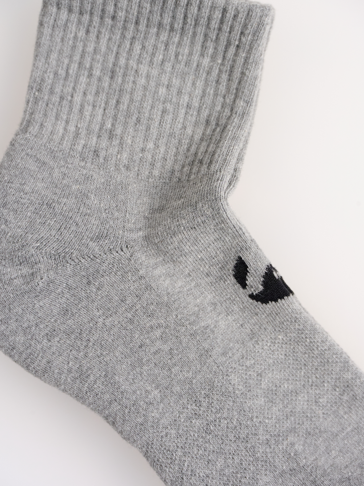 Gri Unicolor Quarter Havlu Çorap