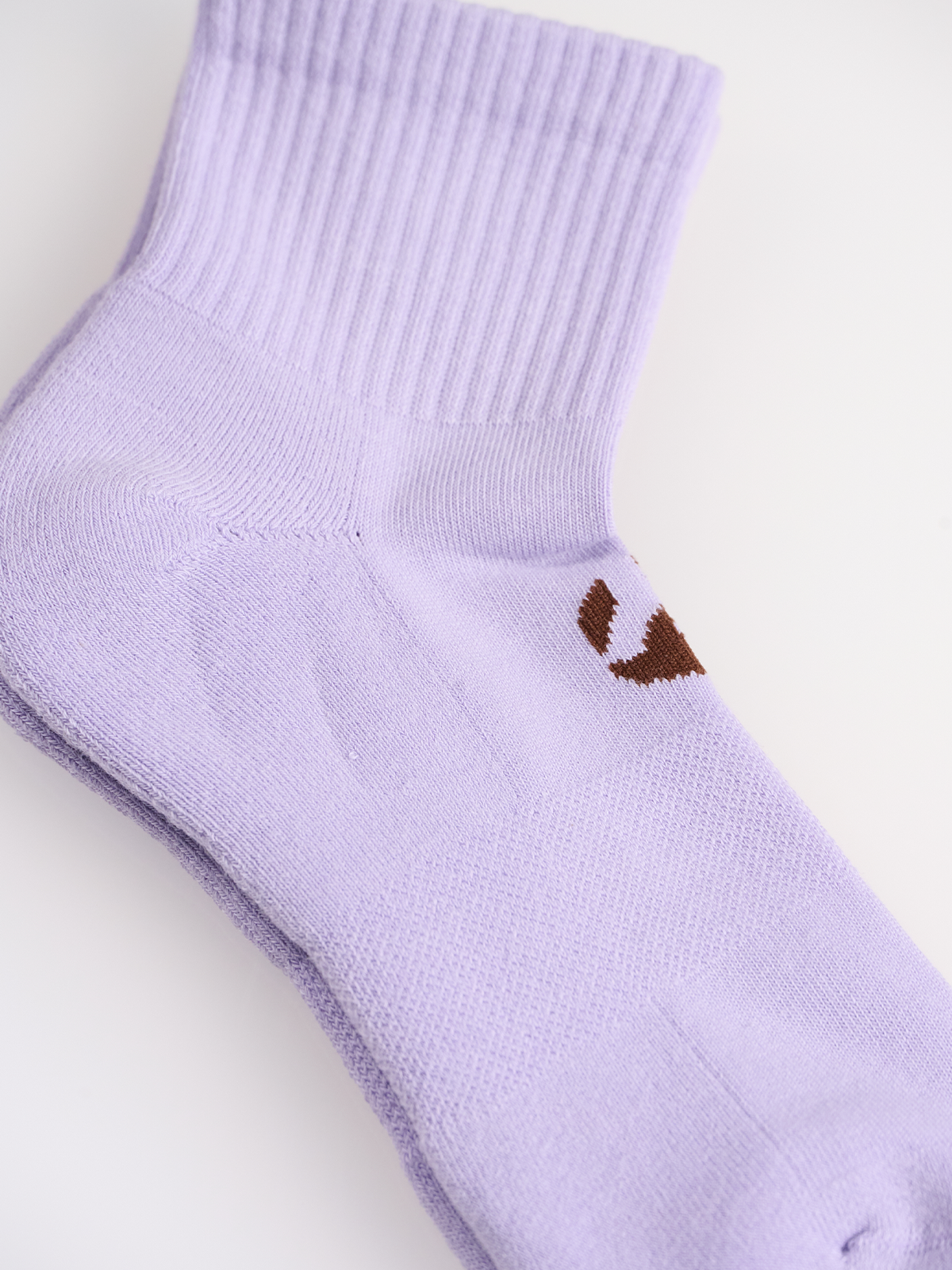 Lila Unicolor Quarter Havlu Çorap