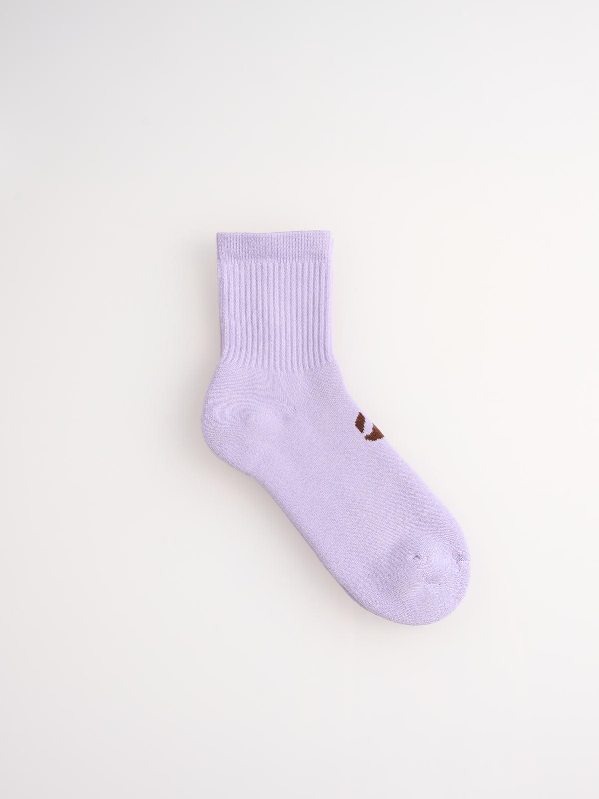 Lila Unicolor Havlu Çorap