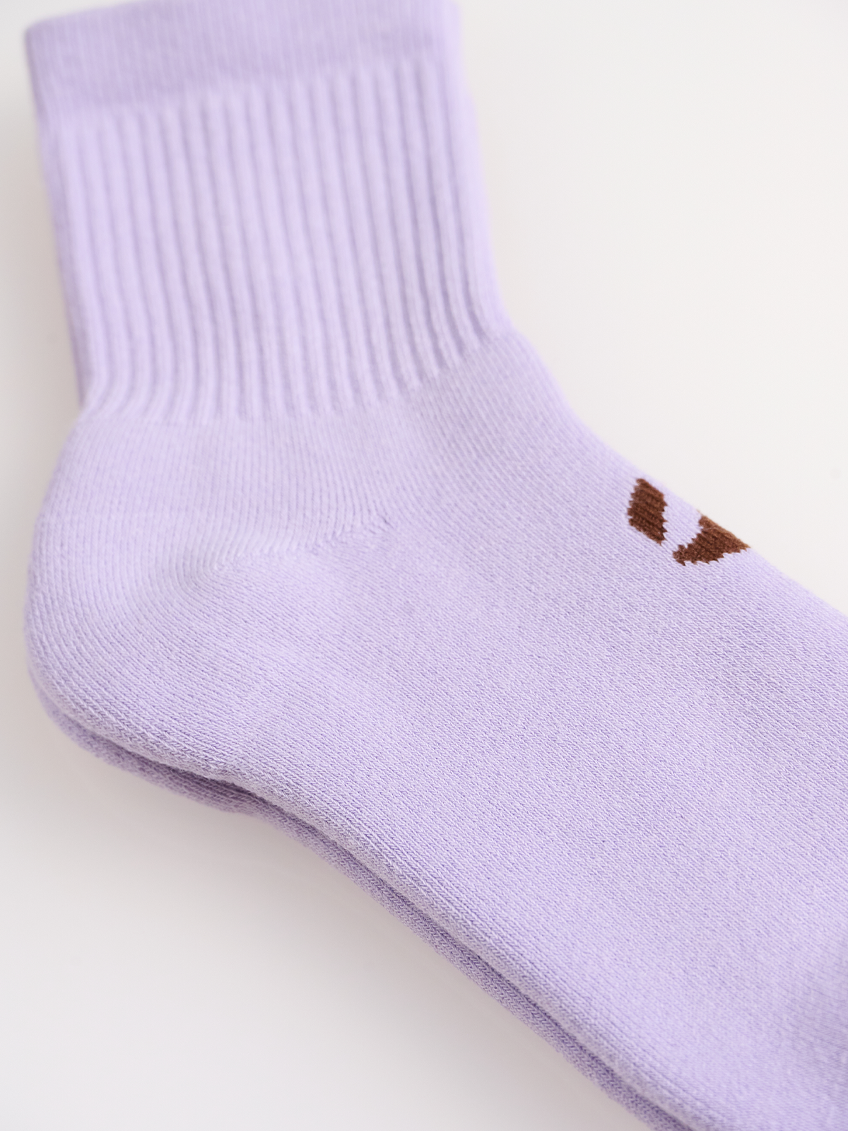 Lila Unicolor Havlu Çorap