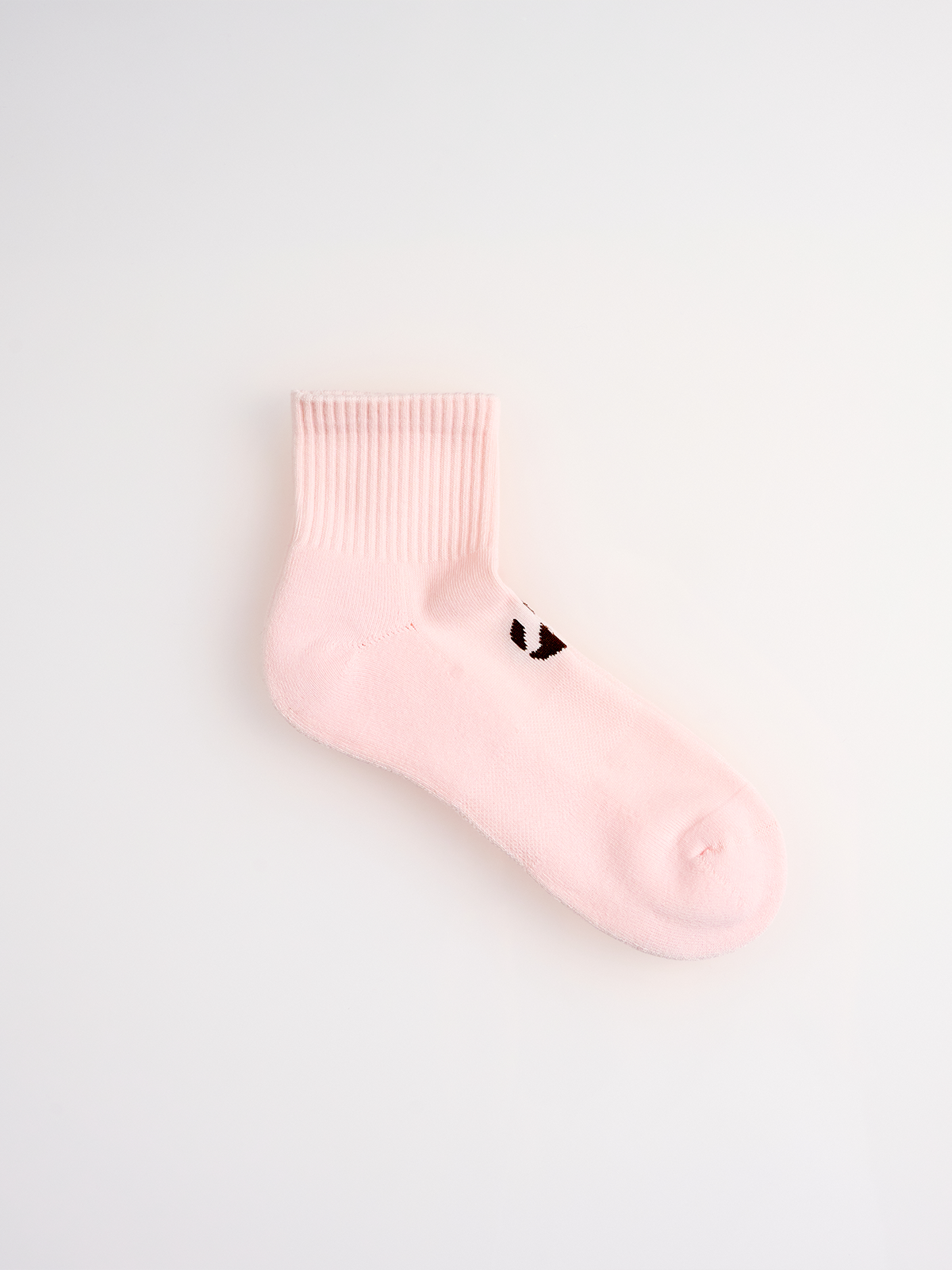 Pembe Unicolor Quarter Havlu Çorap