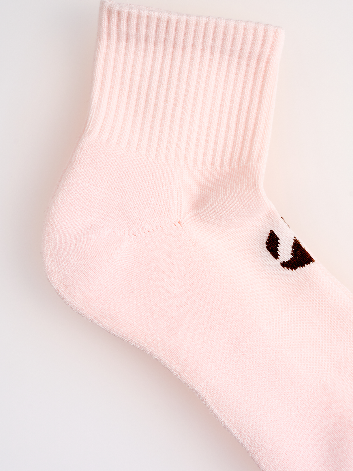 Pembe Unicolor Quarter Havlu Çorap