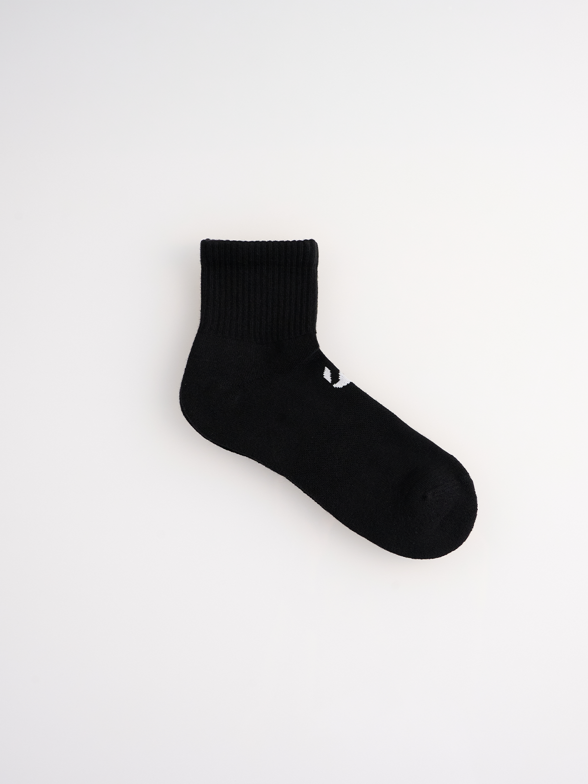 Siyah Unicolor Quarter Havlu Çorap