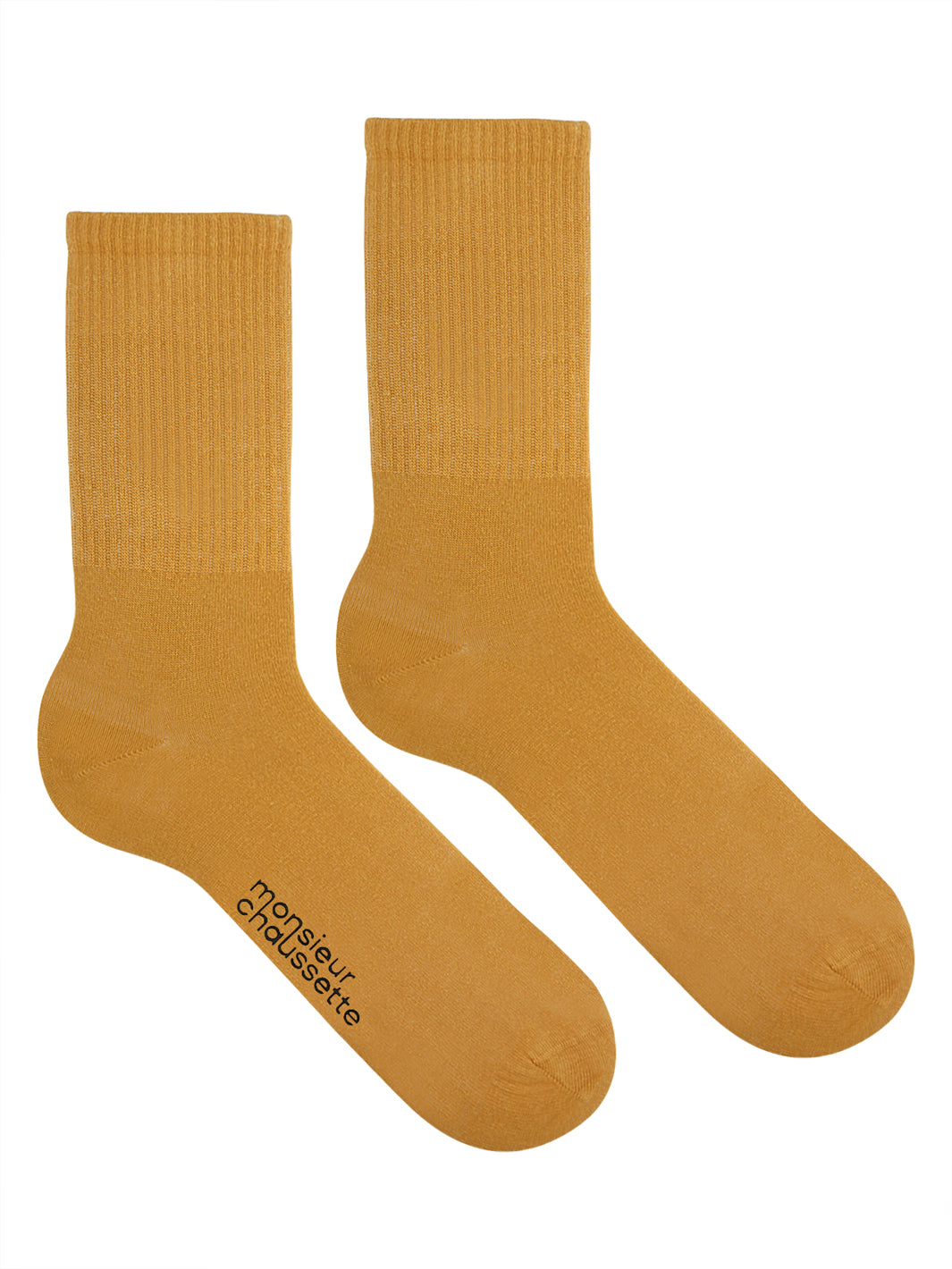 Unicolor-Mustard Long Socks