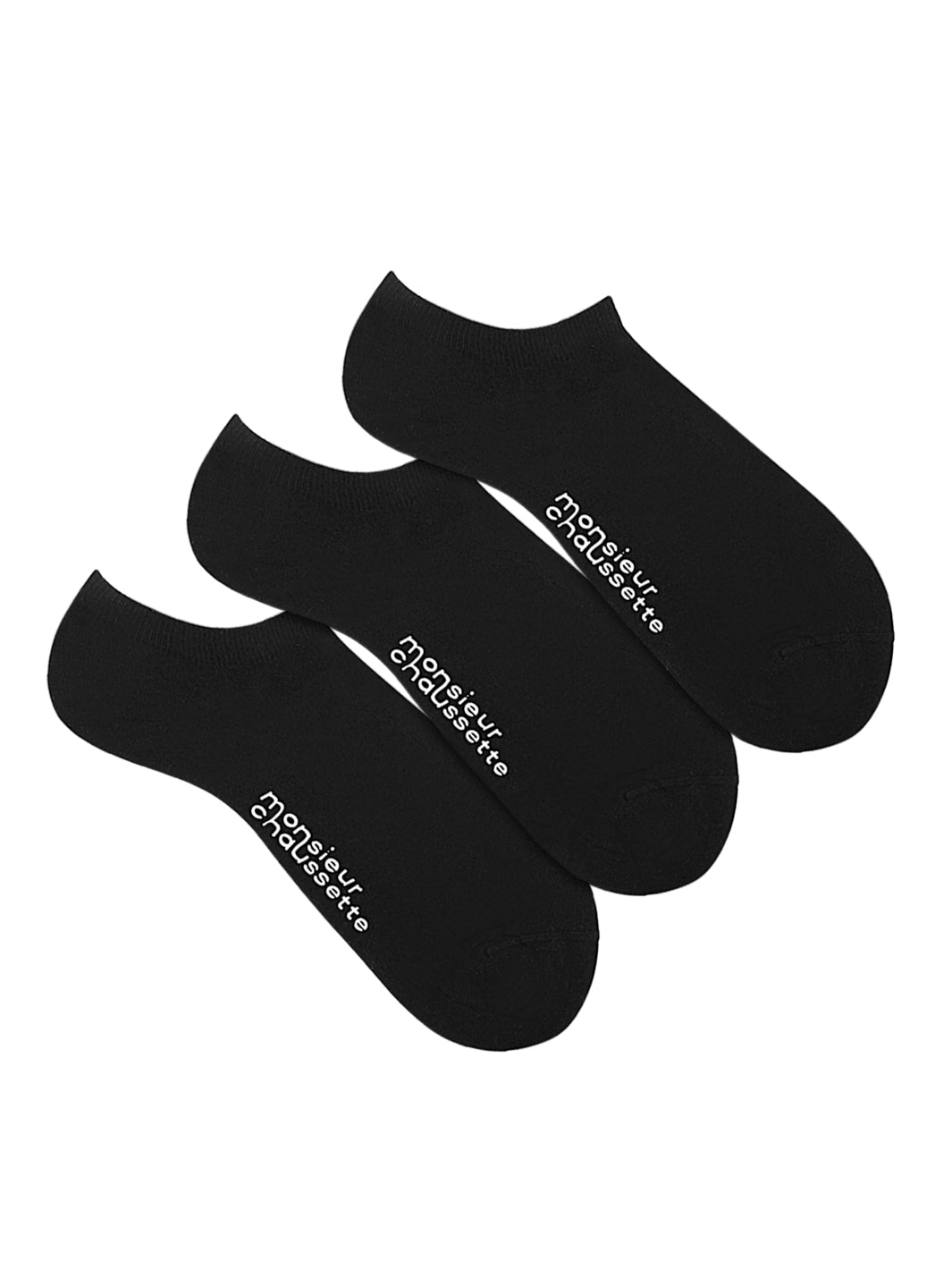 3-PACK ANKLE BLACK SOCKS